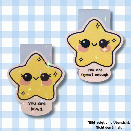 Affirmations-Stern - Magnetisches Lesezeichen Magnetisches Lesezeichen kindafcreations