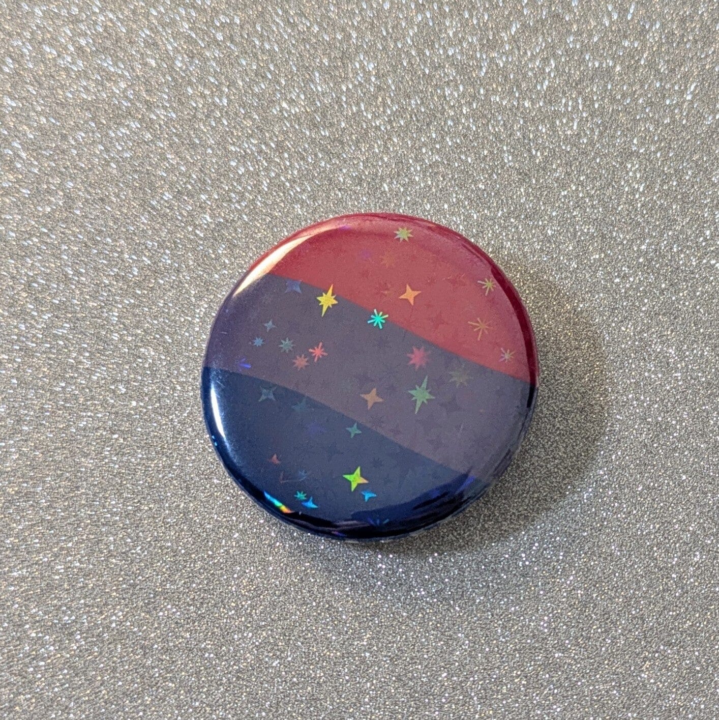 Holo Glitzer Button - Pride Flaggen - verschiedene kindafcreations Bi