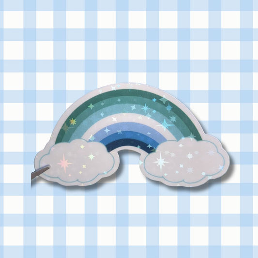 Holo Glitzer Vinyl Sticker - Regenbogen - Gay Sticker kindafcreations