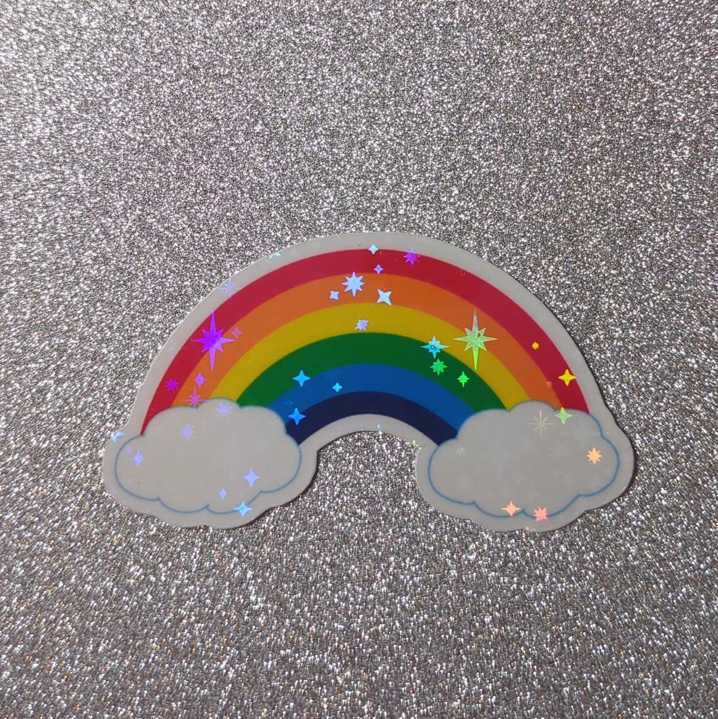 Holo Glitzer Vinyl Sticker - Regenbogen - LGBTQ Pride Sticker kindafcreations