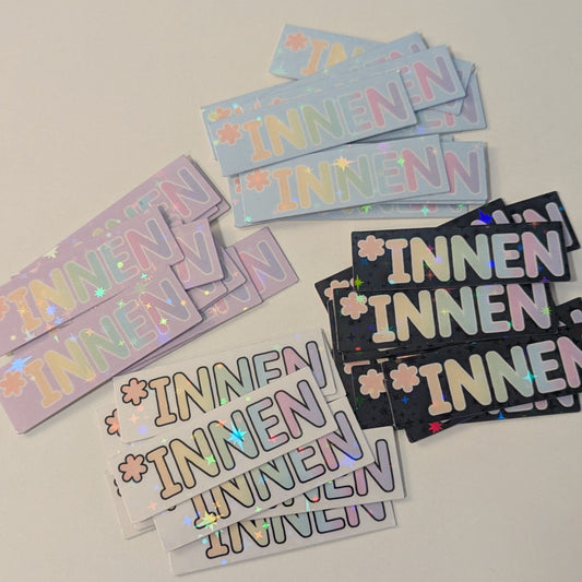 *innen - Holo Glitzer Vinyl Sticker Sticker kindafcreations