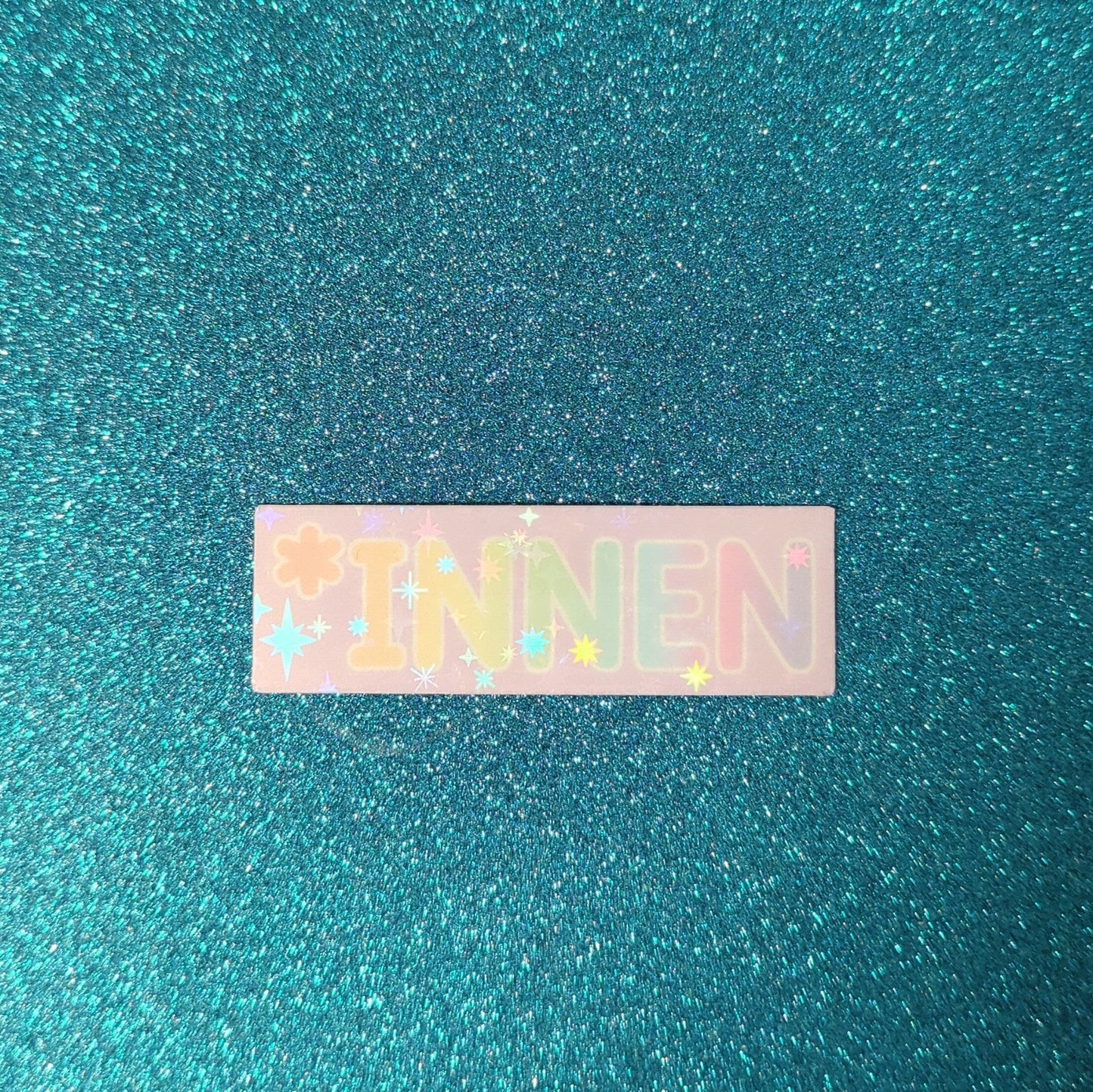 *innen - Holo Glitzer Vinyl Sticker Sticker kindafcreations Lila 10
