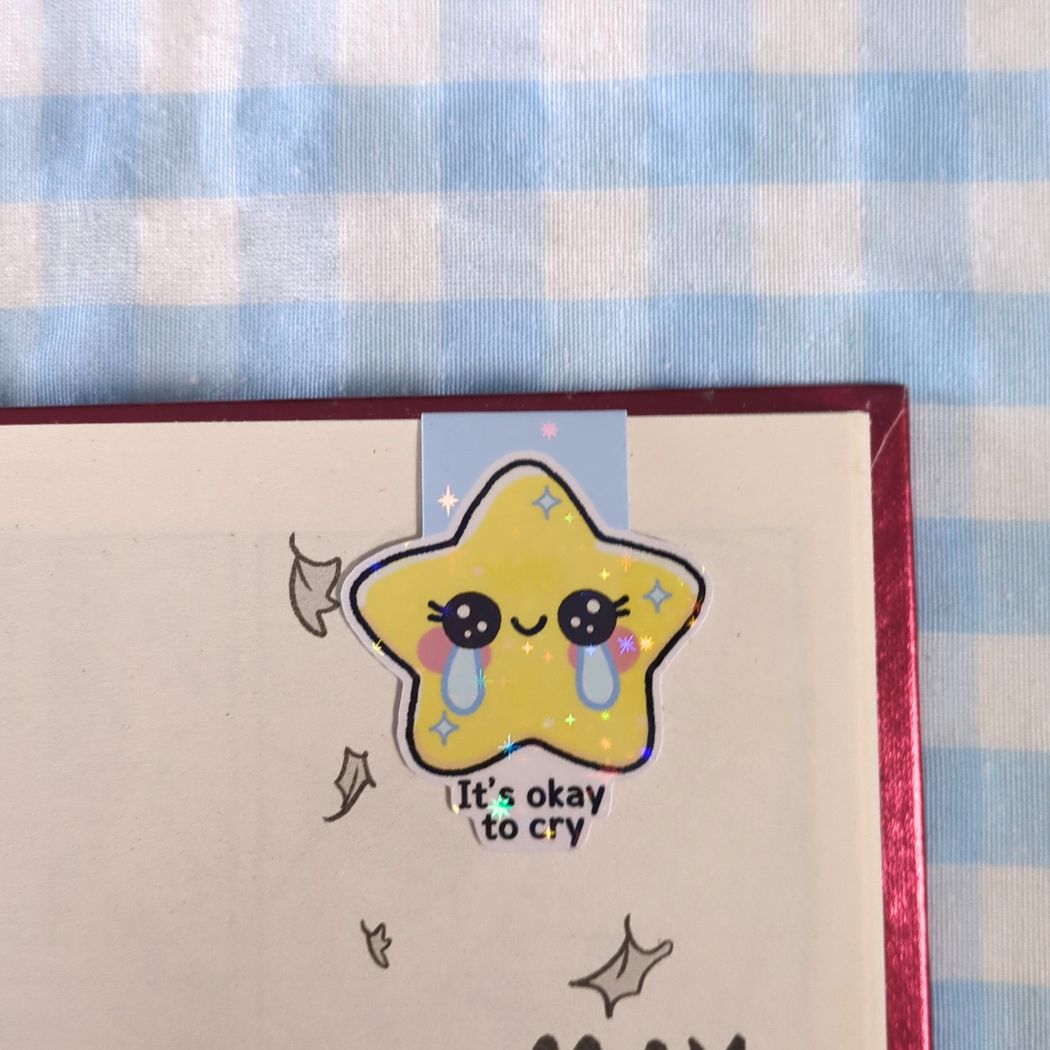 "It's okay to cry" Stern - Magnetisches Lesezeichen Magnetisches Lesezeichen kindafcreations