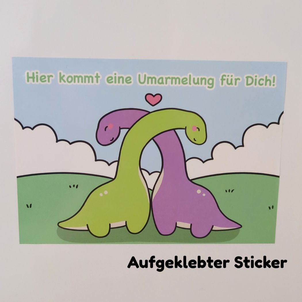 Sticker - Postkarte | Umarmelung kindafcreations