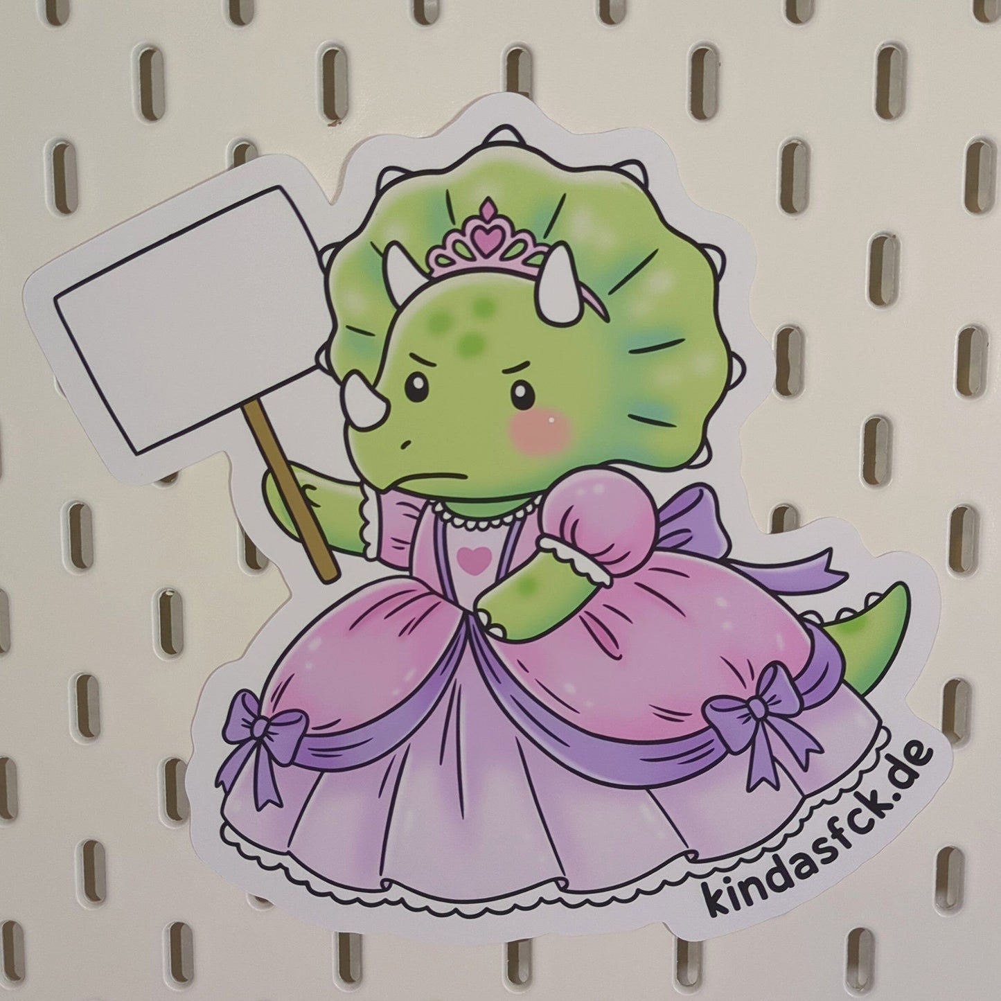 XL Protest-Sticker kindafcreations Dino Ohne Text