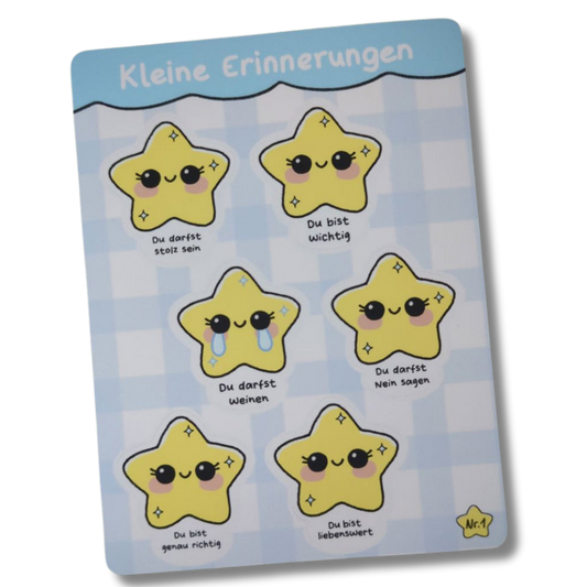 Kleine Erinnerungen - Sterne - Vinyl Sticker Sheet