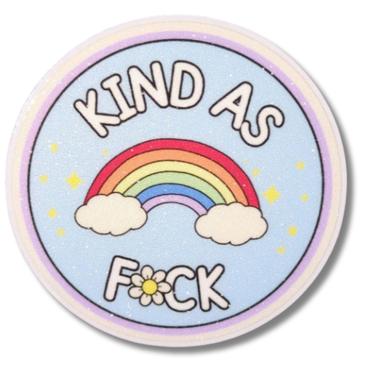 Kind as fck Sticker | Glitzer