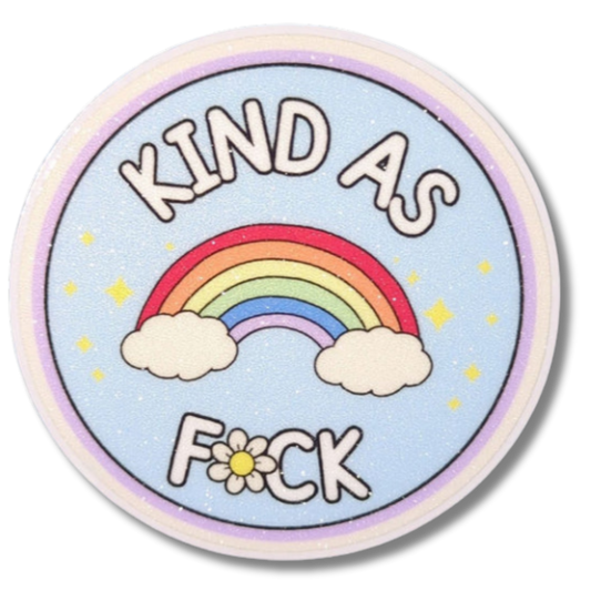 Kind as fck Sticker | Glitzer