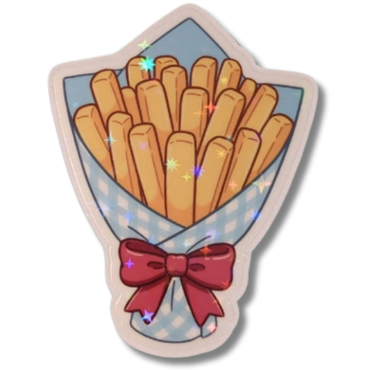 Pommes-Strauß | Holo Vinyl Sticker