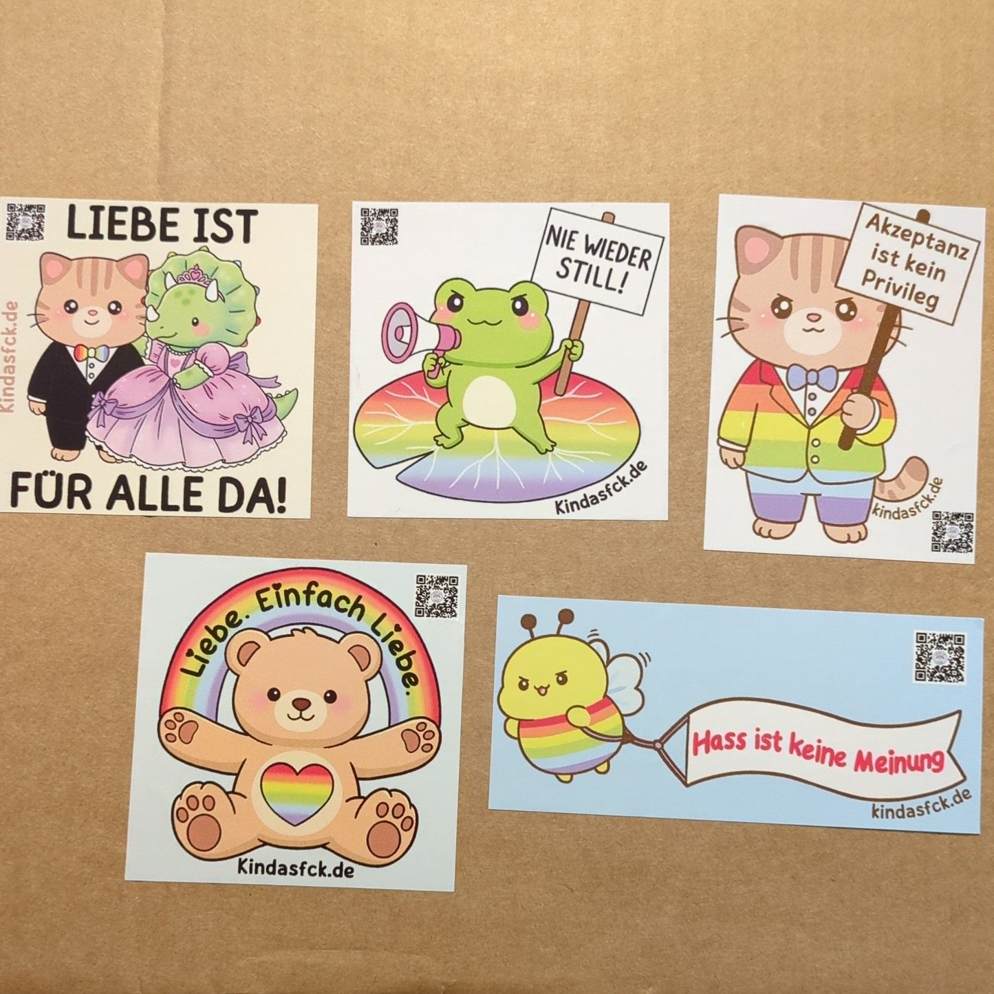 50 Stück | Outdoor Sticker kindafcreations 50 Stück - Gemischt 