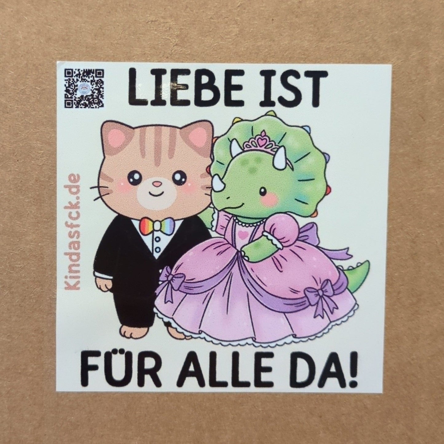 50 Stück | Outdoor Sticker kindafcreations 50 Stück - Katze & Dino 