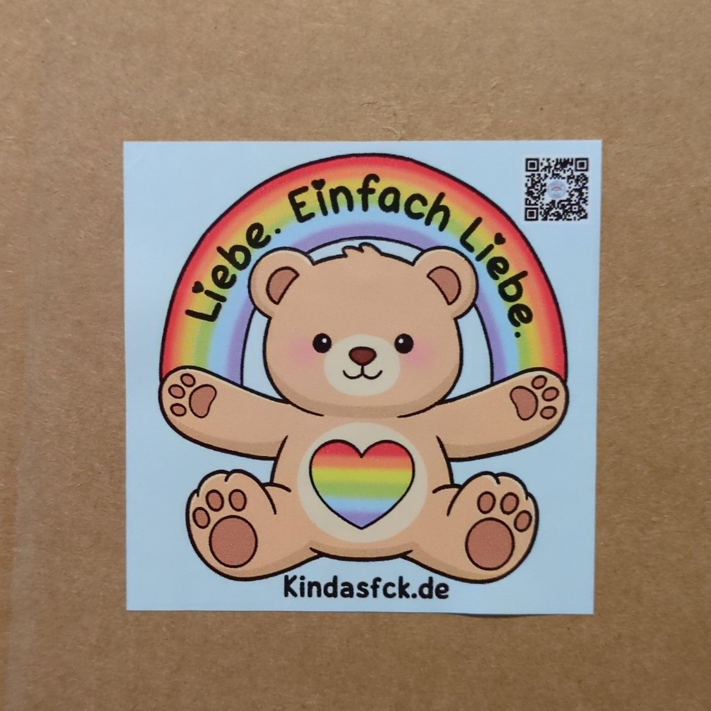 50 Stück | Outdoor Sticker kindafcreations 50 Stück - Teddy 