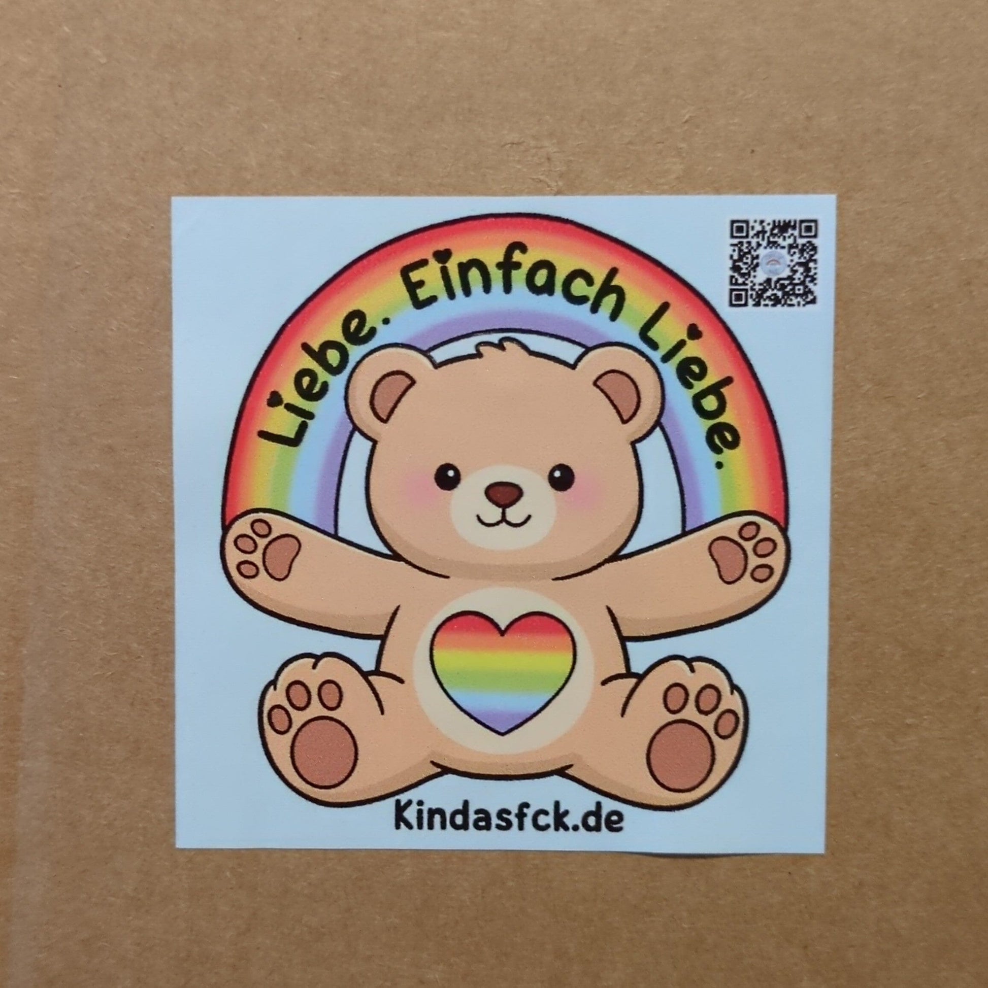50 Stück | Outdoor Sticker kindafcreations 50 Stück - Teddy 