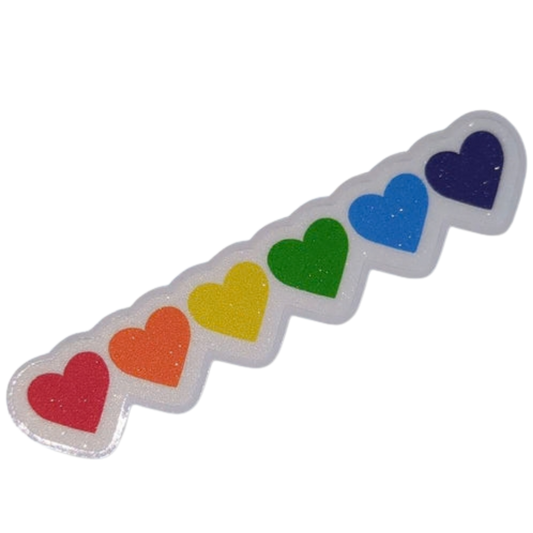 Pride Herzen | Glitzer Vinyl Sticker