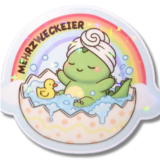 MEHRZWECKEIER | Jugendwort 2026? | Holo Vinyl Sticker