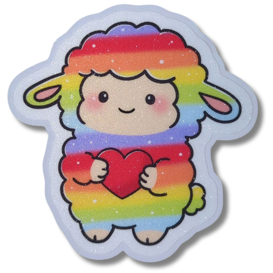 Pride Schaf |Glitzer Vinyl Sticker