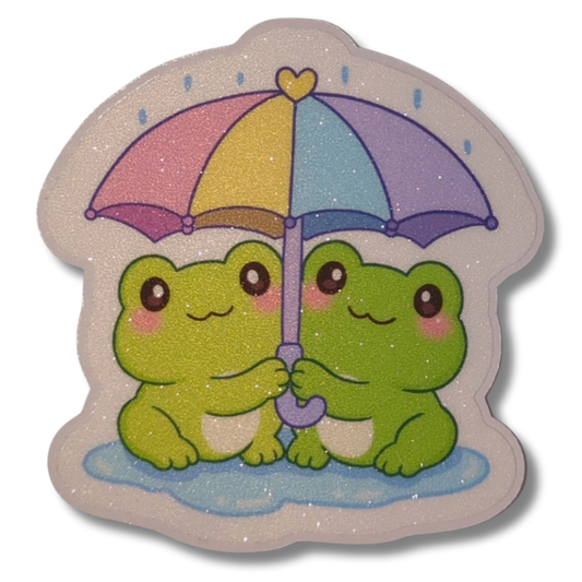 Pride Frösche | Glitzer Vinyl Sticker