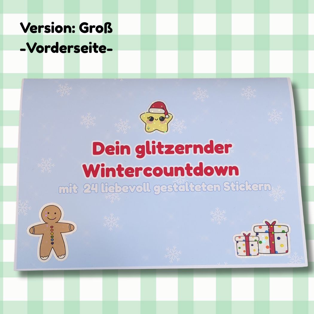 Adventskalender - Dein glitzernder Wintercountdown kindafcreations Groß 