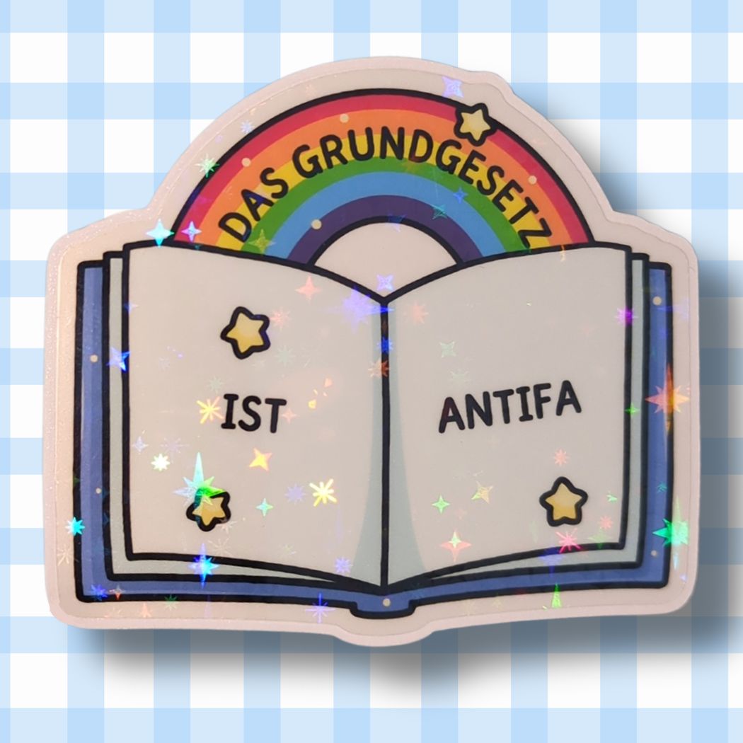 Das Grundgesetz...| Holo Vinyl Sticker kindafcreations 