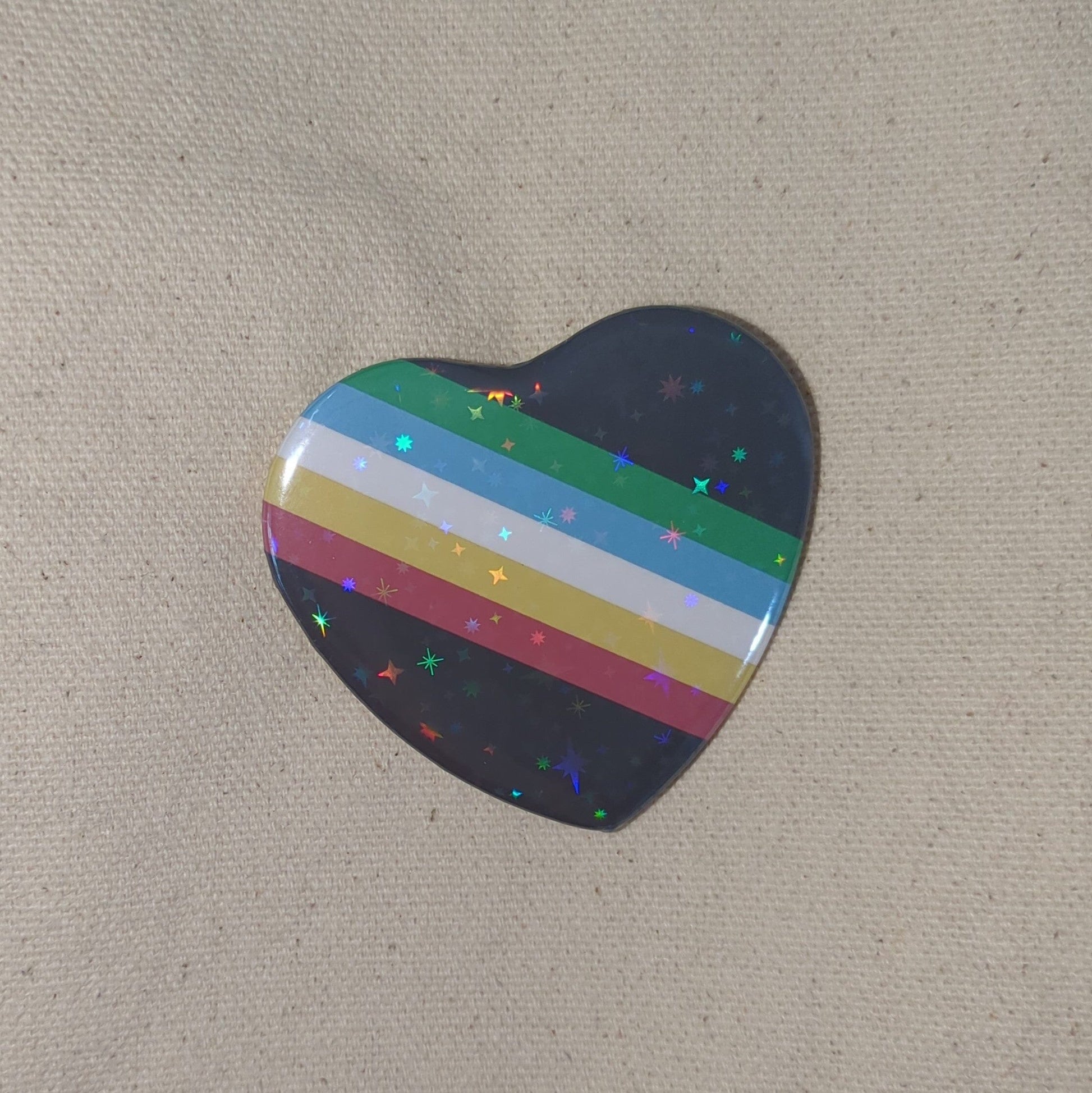 Disability Pride Flag |Holo Herz-Button kindafcreations 