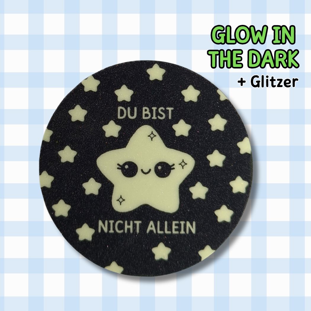 Du bist nicht alleine - Sterne - Glitzer Vinyl Sticker kindafcreations 