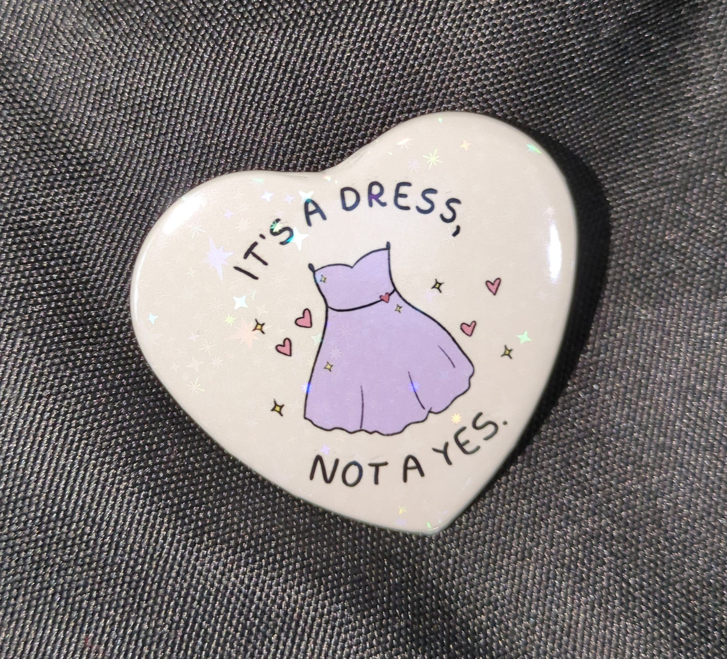It's a dress, not a yes. |Holo Herz-Button kindafcreations 