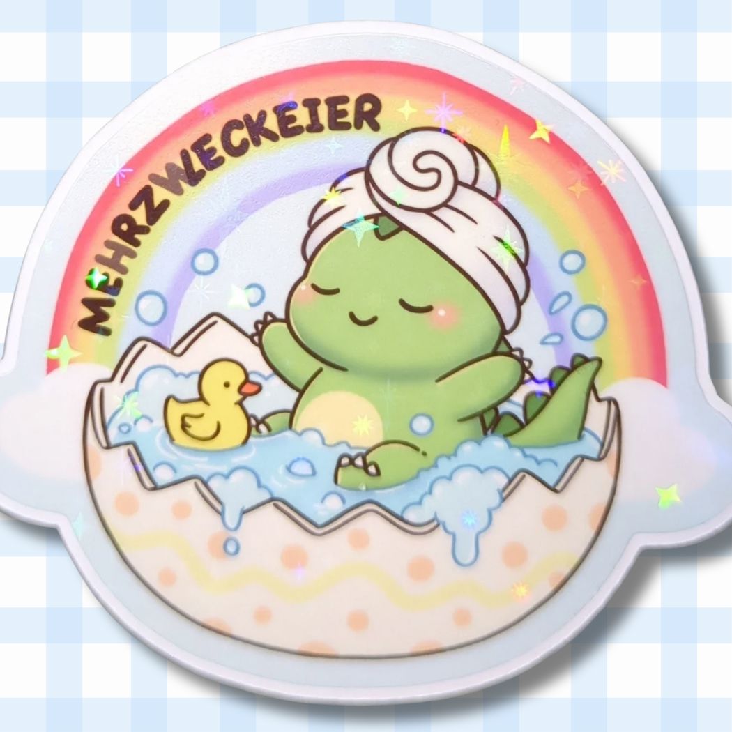 MEHRZWECKEIER | Jugendwort 2026? | Holo Vinyl Sticker kindafcreations 