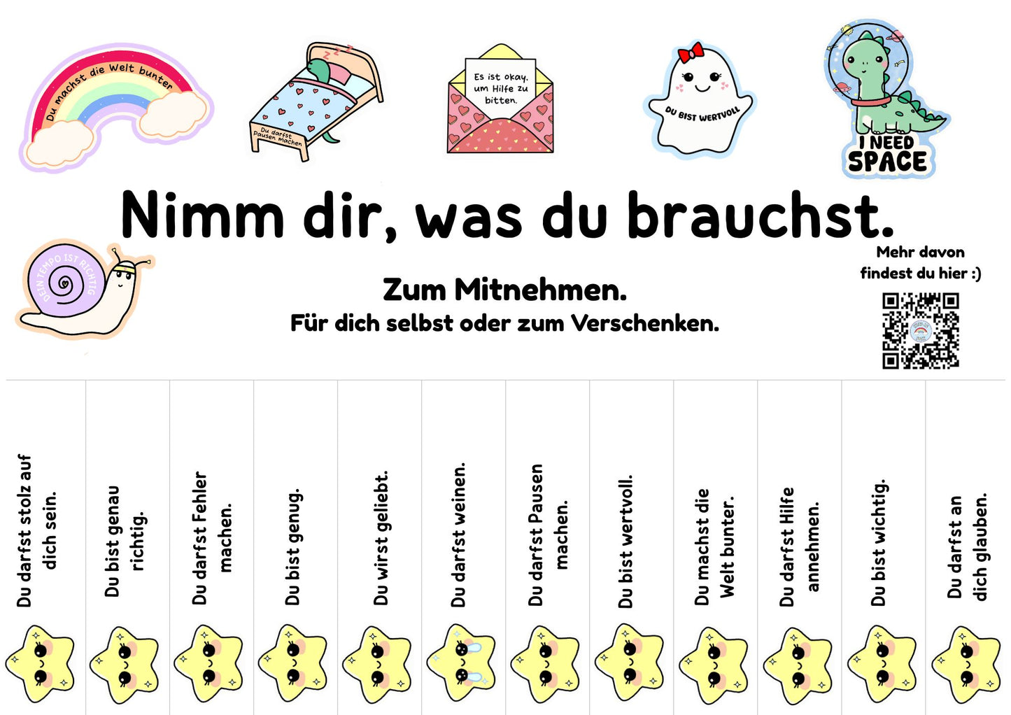Nimm dir, was du brauchst 🫶🏼 | Gratis Download kindafcreations 
