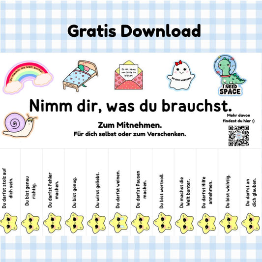 Nimm dir, was du brauchst 🫶🏼 | Gratis Download kindafcreations 