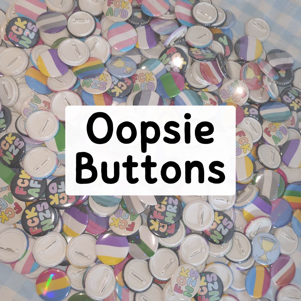 Oopsie - Buttons - Holo & Glitzer Button kindafcreations 