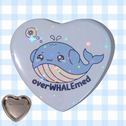 OverWHALEmed |Holo Herz-Button kindafcreations 