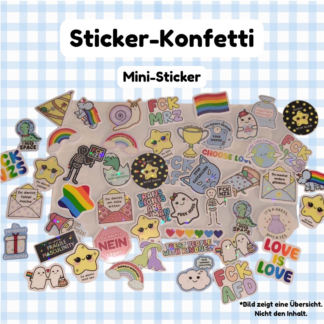 Sticker-Konfetti - Mini Sticker Sets kindafcreations 