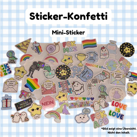 Sticker-Konfetti - Mini Sticker Sets kindafcreations 