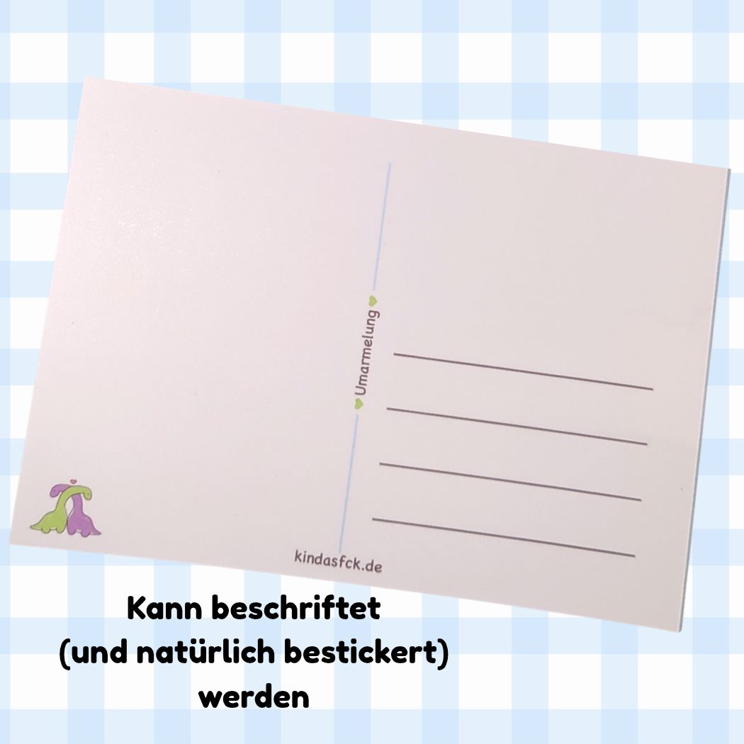 Sticker - Postkarte | Umarmelung kindafcreations 