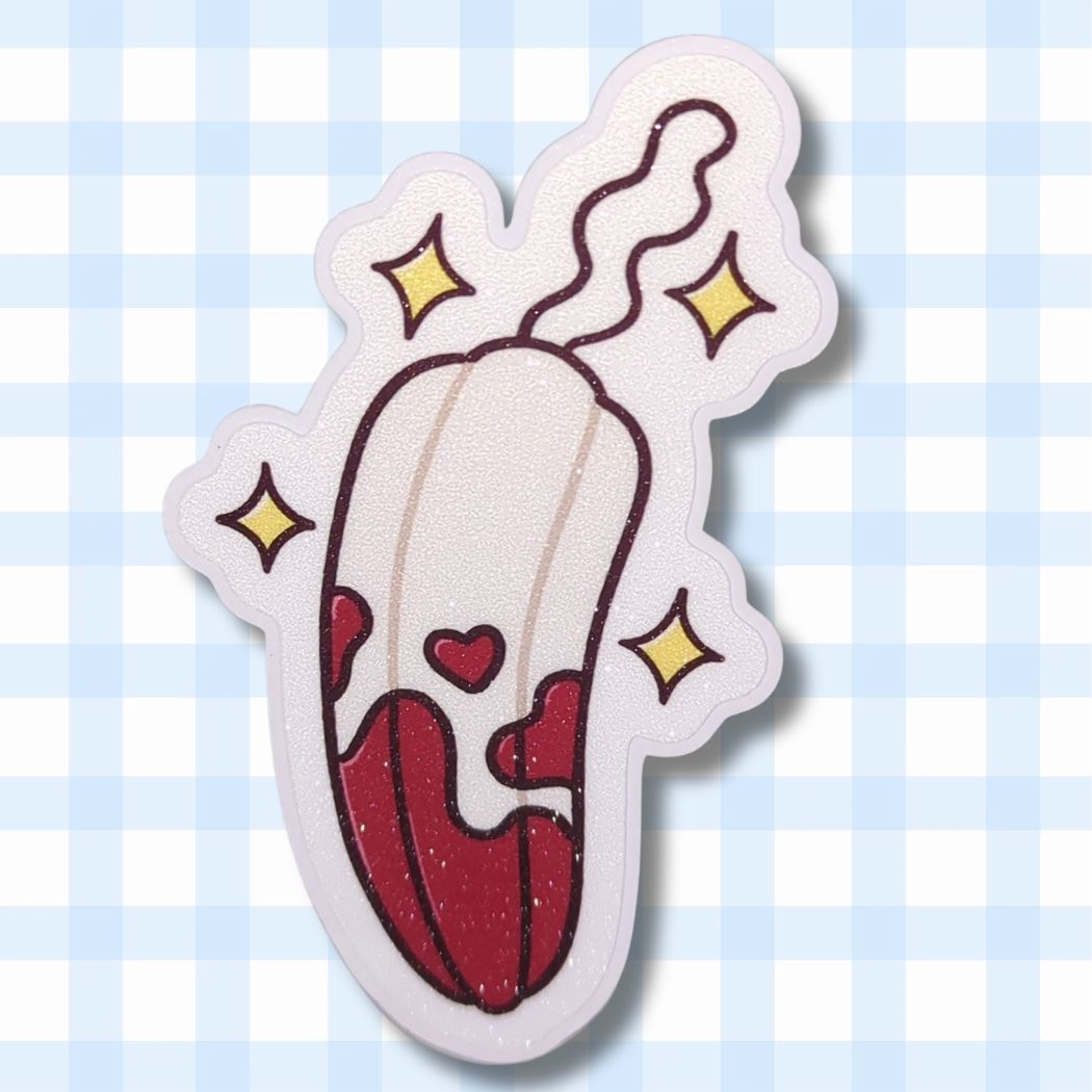 Tampon | Glitzer Vinyl Sticker kindafcreations 