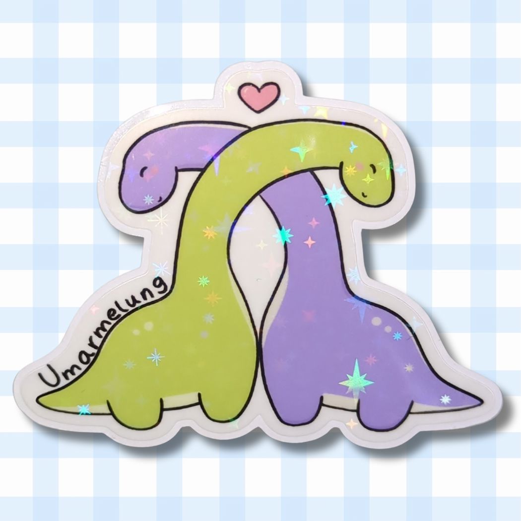 Umarmelung - Dinos - Holo Vinyl Sticker kindafcreations 