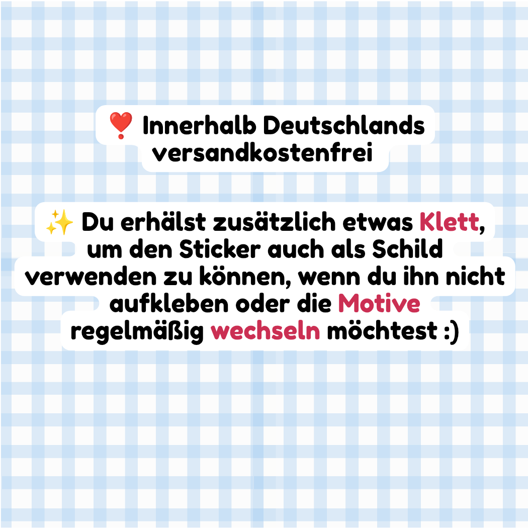 XL Glitzer-Sticker - GLOW IN THE DARK Sticker kindafcreations 