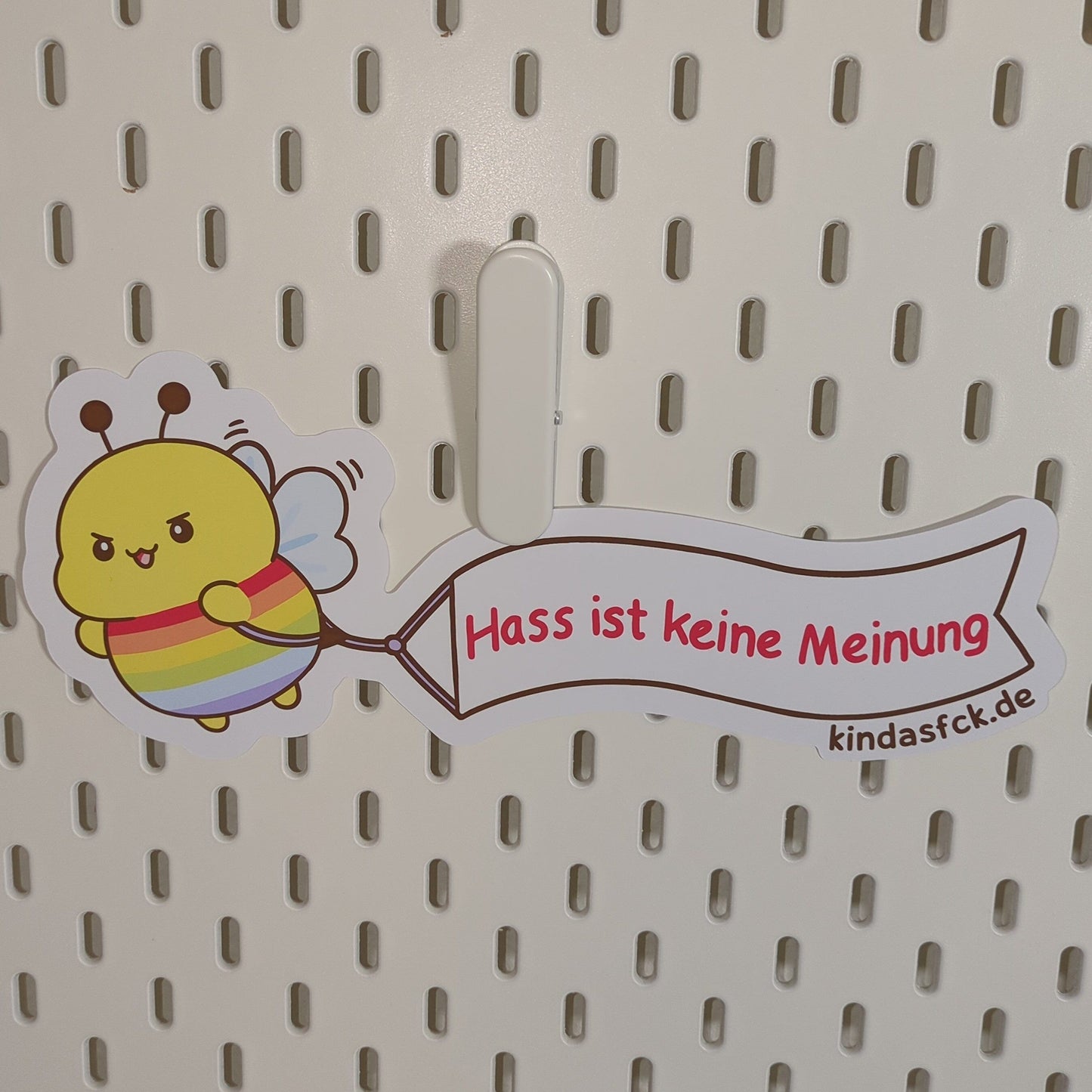 XL Protest-Sticker kindafcreations Biene Mit Text 