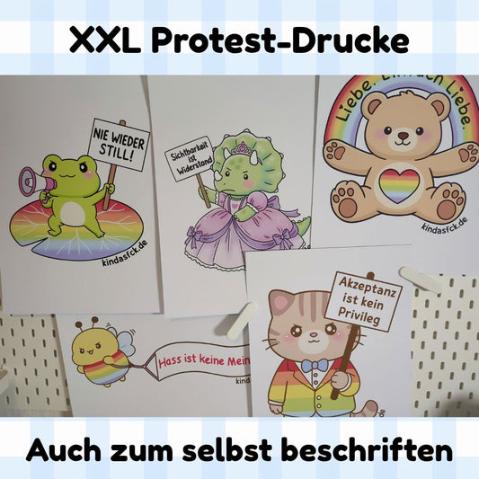 XXL Protest-Drucke | A3| ❣️ Wird in der Mitte geschnitten & als zwei A4-Seiten verschickt kindafcreations 